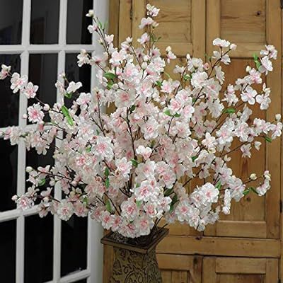 Larskilk Pink Cherry Blossom Flowers, Four 36 Inch Blossom Branches, Wedding, Party, Event, Xmas ... | Amazon (US)