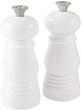 Le Creuset Petite Salt and Pepper Mill Set, 5" x 2" each, White | Amazon (US)