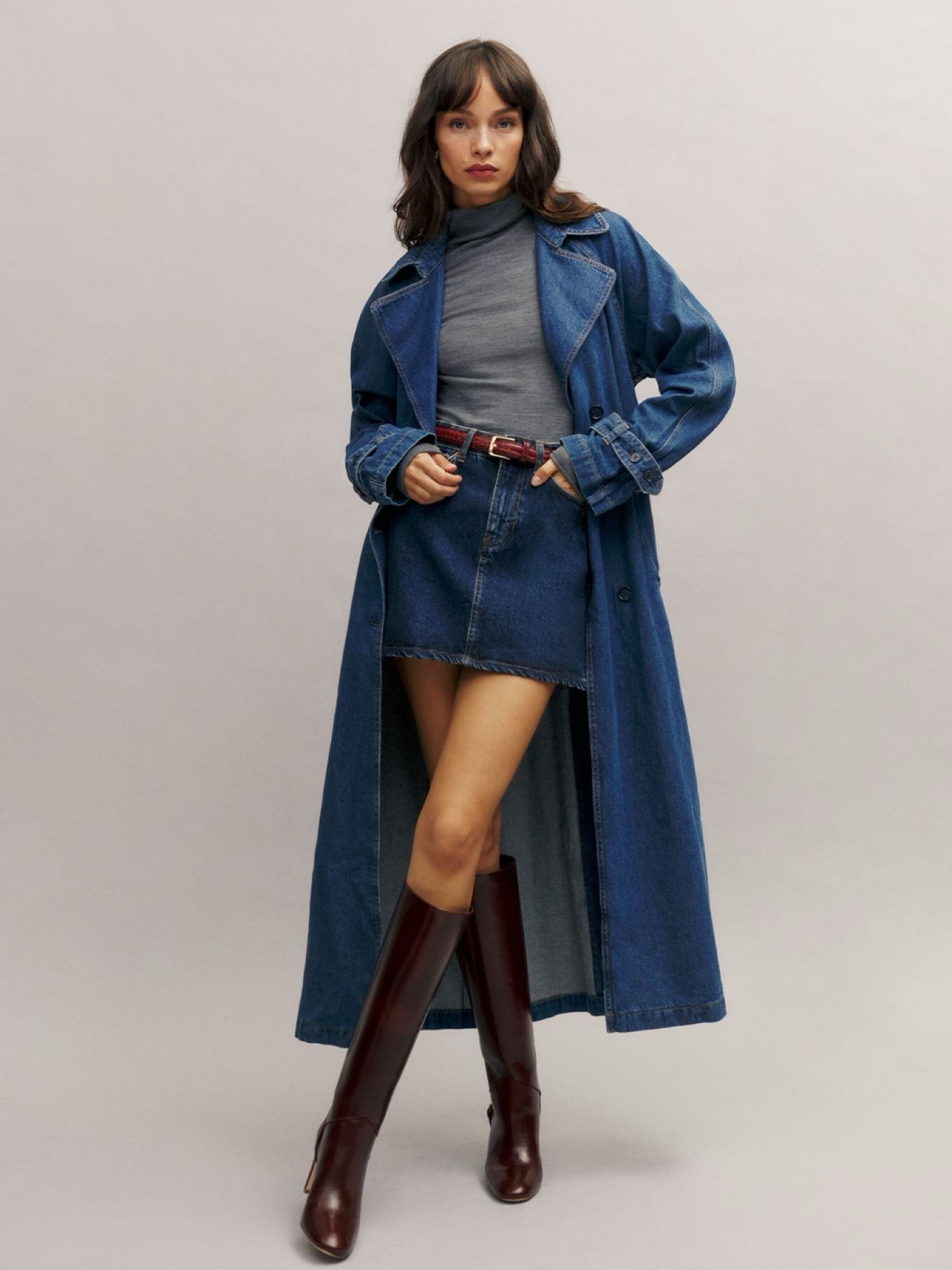 Denim on denim ? 

This Reformation denim trench coat is everything 😍
And the matching denim mini skirt 👩🏽‍🍳💋

#springoutfit #denimminiskirt #denimtrench

#LTKSpringSale #LTKshoecrush #LTKstyletip