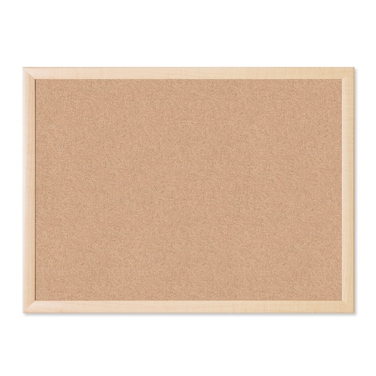 U Brands 17 x 23 Inch Cork Bulletin Board with Natural Maple Wood-Style Frame | Walmart (US)