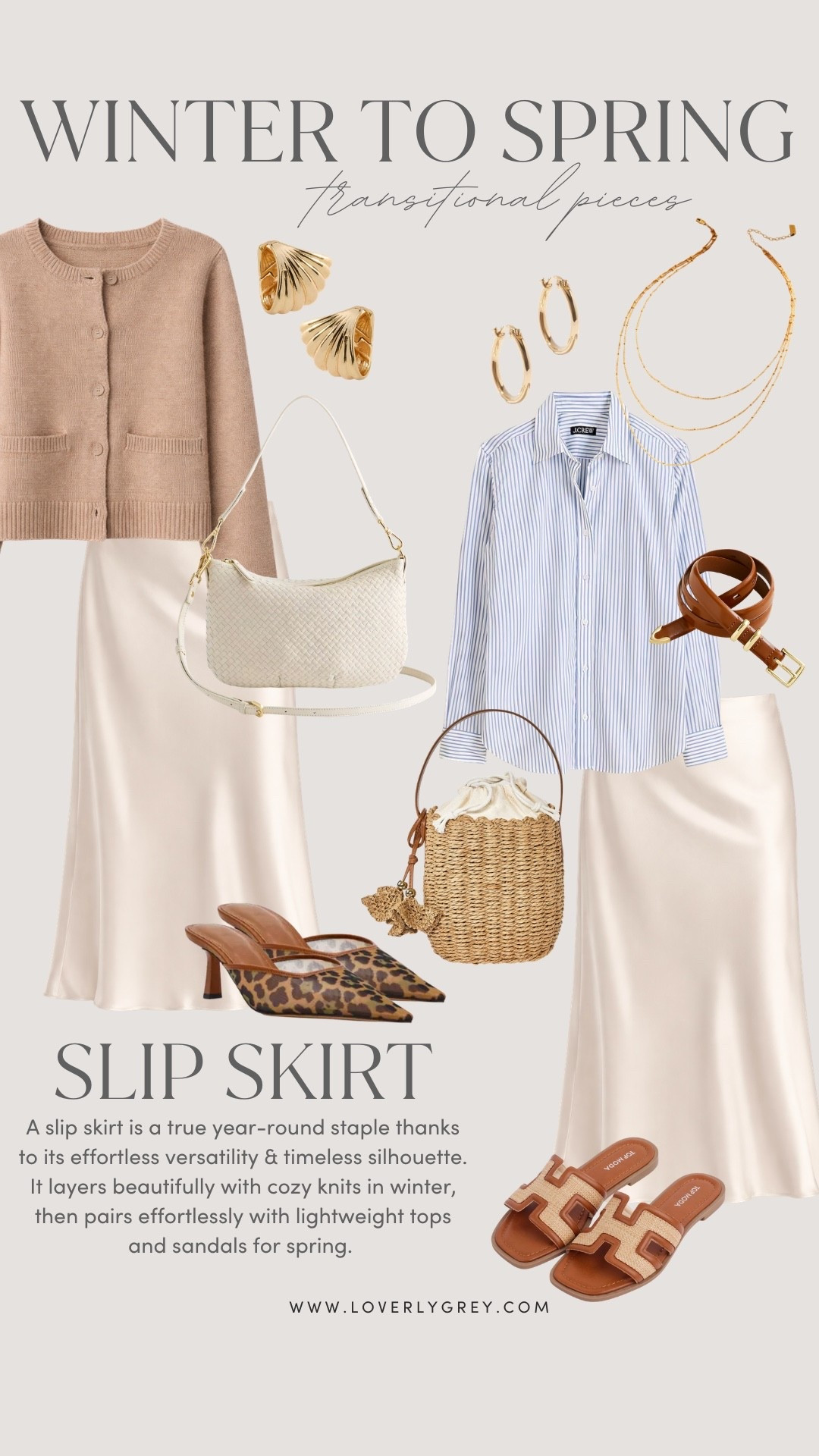 This champagne slip skirt is the perfect closet staple to create easy, polished looks for any season! 

Loverly Grey, Quince, neutral slip skirt, neutral satin skirt, neutral silk skirt, spring fashion, spring outfit ideas 

#LTKootd #LTKSeasonal