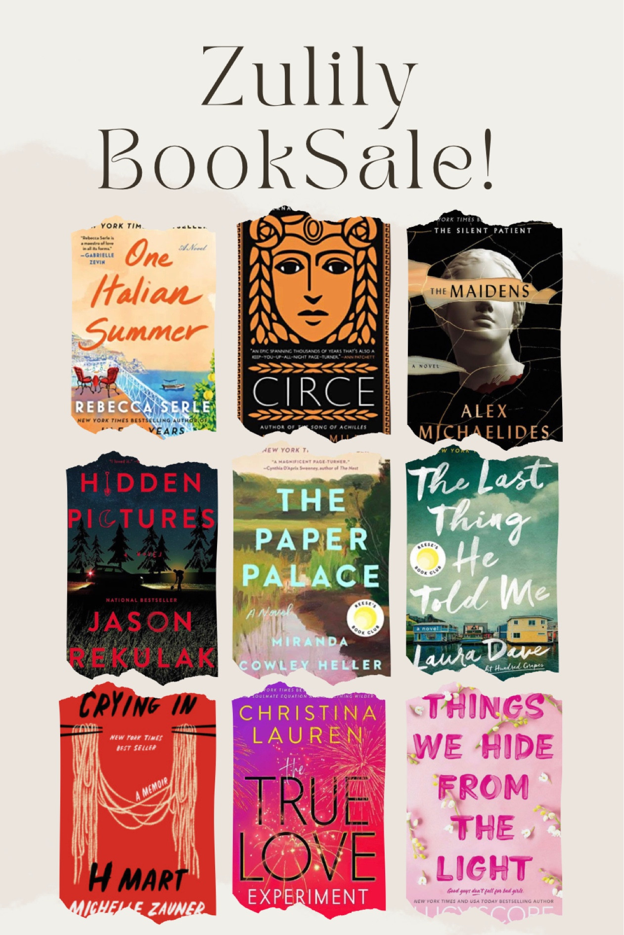 Back to school books- for MOM! I found so many amazing books on major sale! Zulily is featuring a ton of best-selling romance, fantasy, and thriller novels right now. Pricing ranges from $8-15 with 30%-60% off on average! If you are a book lover now is the time to stock up on your next favorite reads. 

#LTKsalealert #LTKBacktoSchool #LTKFind