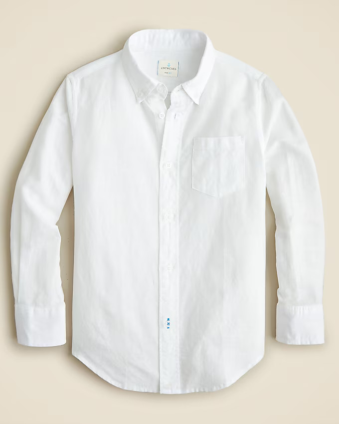 Kids' button-down linen-blend shirt | J. Crew US