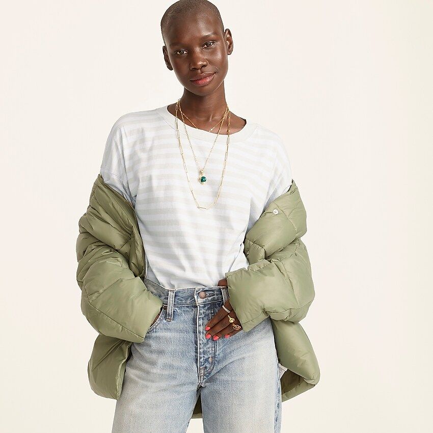 Essential wide-sleeve T-shirt | J.Crew US