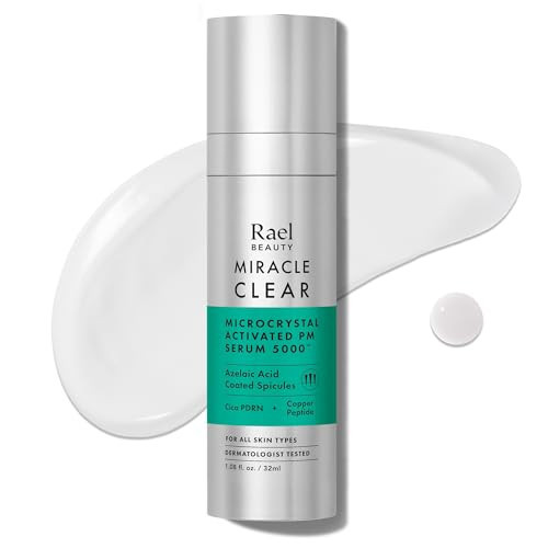 Rael Microcrystal Serum, Miracle Clear PM 5000 – Azelaic Acid and Cica PDRN Serum for Face, Pore Minimizer, Hydration, Korean Skin Care (1.08 fl oz) | Amazon (US)
