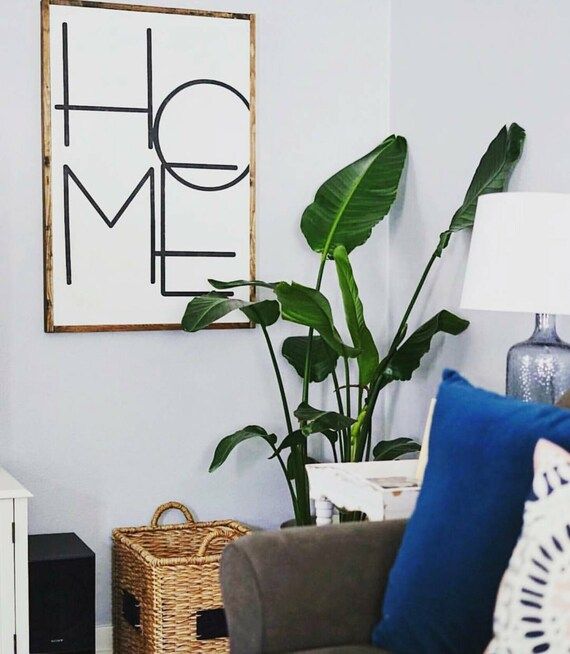 As seen in HGTV Magazine! Pre-order: Modern Farmhouse HOME Wood Sign, Rustic Home Decor | Etsy (US)
