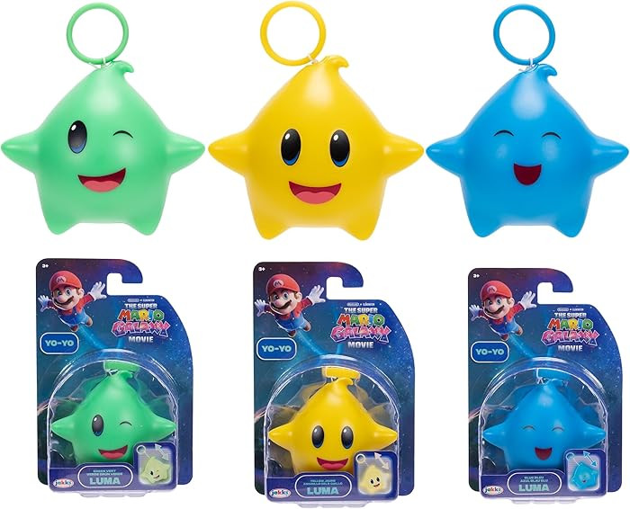 The Super Mario Galaxy Movie – Luma Star Yo-Yo 3-Pack Bundle - Assortment Includes Three Luma, ... | Amazon (US)