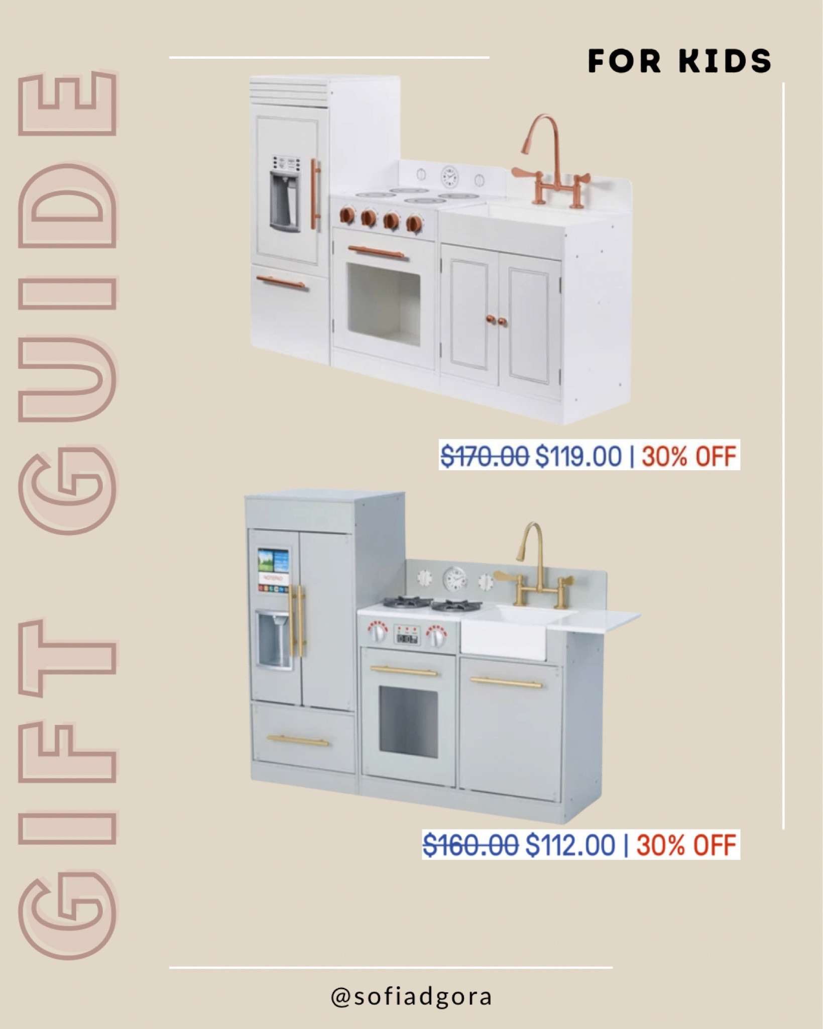 The cutest little play kitchen sets which would make such a great gift! Such a great deal right now. Try codes NEW10 / HELLO10 / WELCOME10 at checkout!

#LTKkids #LTKsalealert #LTKHoliday