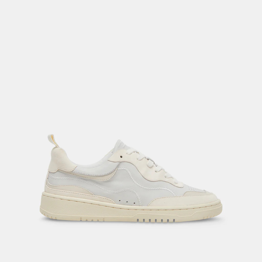 ADELLA SNEAKERS OFF WHITE LEATHER | DolceVita.com