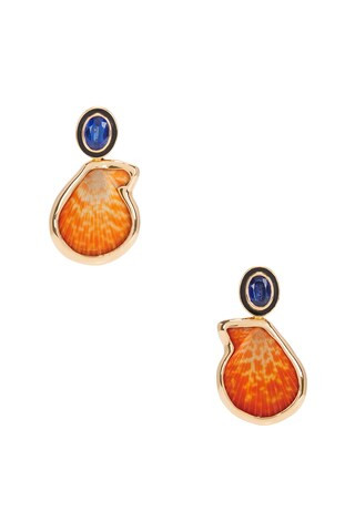 Palm Beach Clam Kyanite Earrings | FWRD 