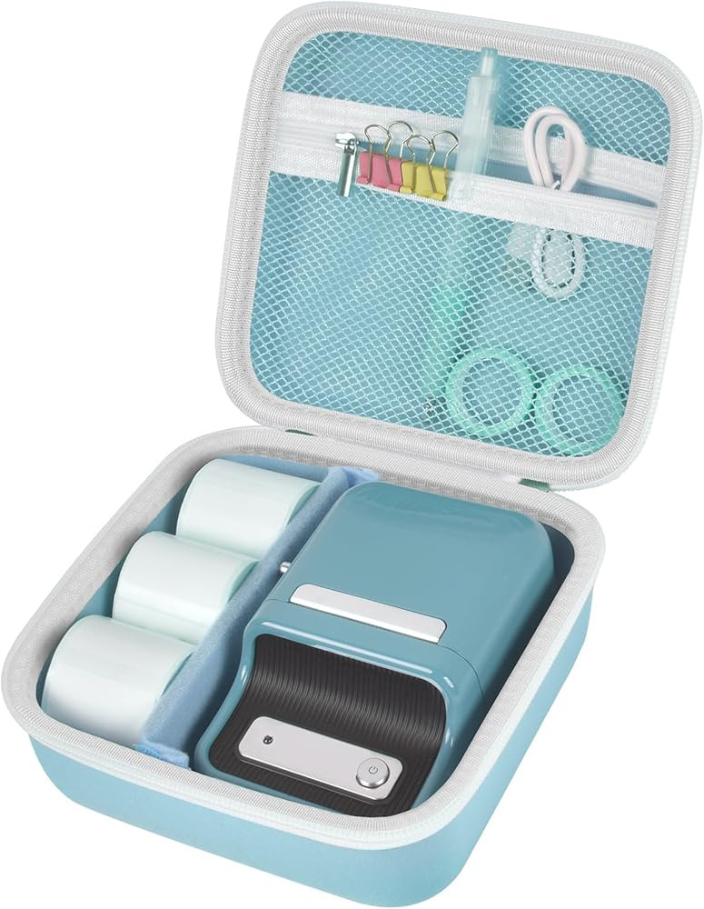 ALKOO Funda compatible con la impresora térmica inalámbrica NIIMBOT B21, soporte para etiquetad... | Amazon (US)