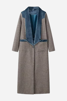 FOIOR Houndstooth Long Sleeve Tweed Coat - Multi / M | Shop.app