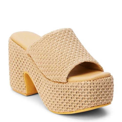 BEACH by Matisse Womens Como Block Athletic Sandals Casual High Heel 3" & Up - Brown - Size 7 M | Amazon (US)
