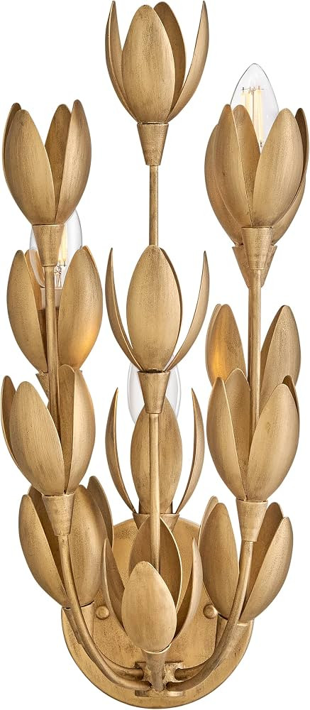 Hinkley Flora Medium Sconce, Burnished Gold | Amazon (US)