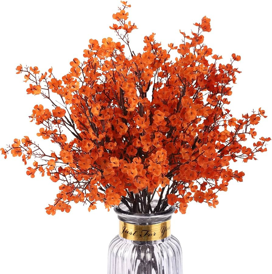 Faux Silk Flowers for Vase Home Office Wedding Table Centerpiece Party Autumn Thanksgiving Indoor... | Amazon (US)
