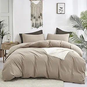 Cottonight Cream Coffee Comforter Set California King Khaki Bedding Comforter Set Cal King Dark C... | Amazon (US)