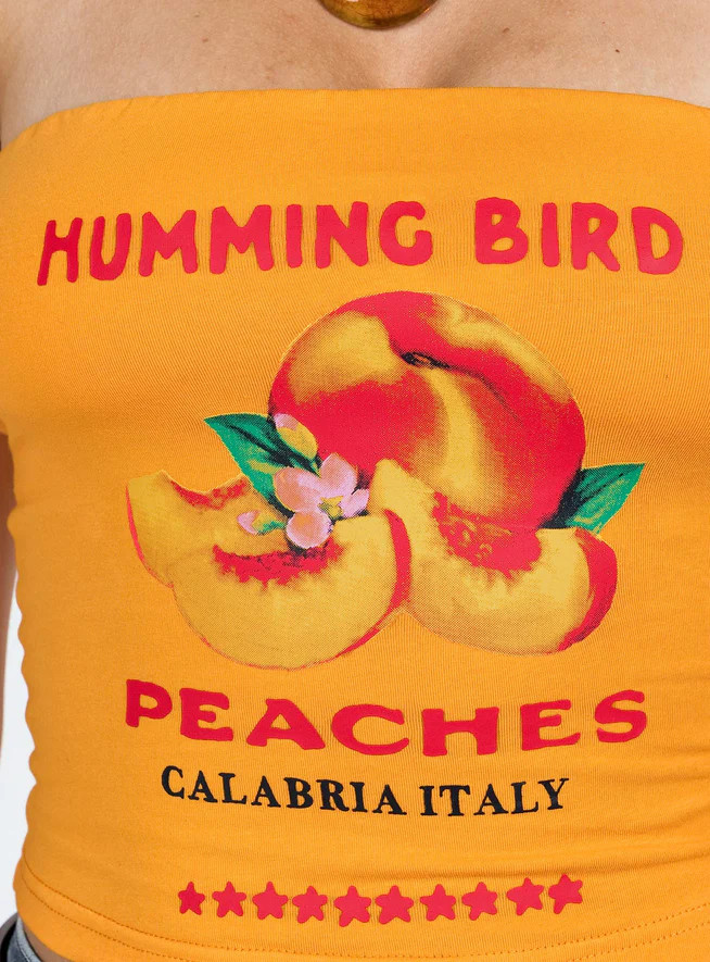 Peaches Tube Top Orange | Princess Polly US