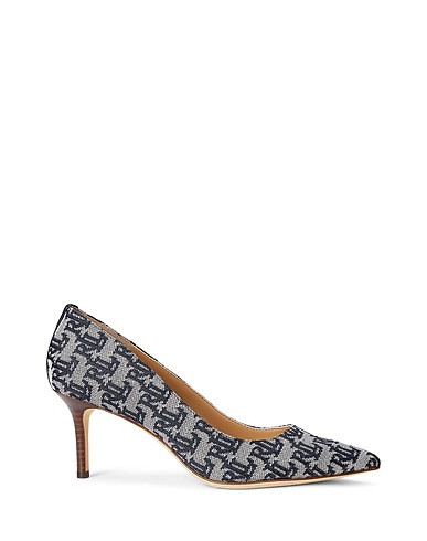 LAUREN RALPH LAUREN LANETTE MONOGRAM JACQUARD PUMP
 | Pumps Marineblau Damen | YOOX | YOOX (DE)
