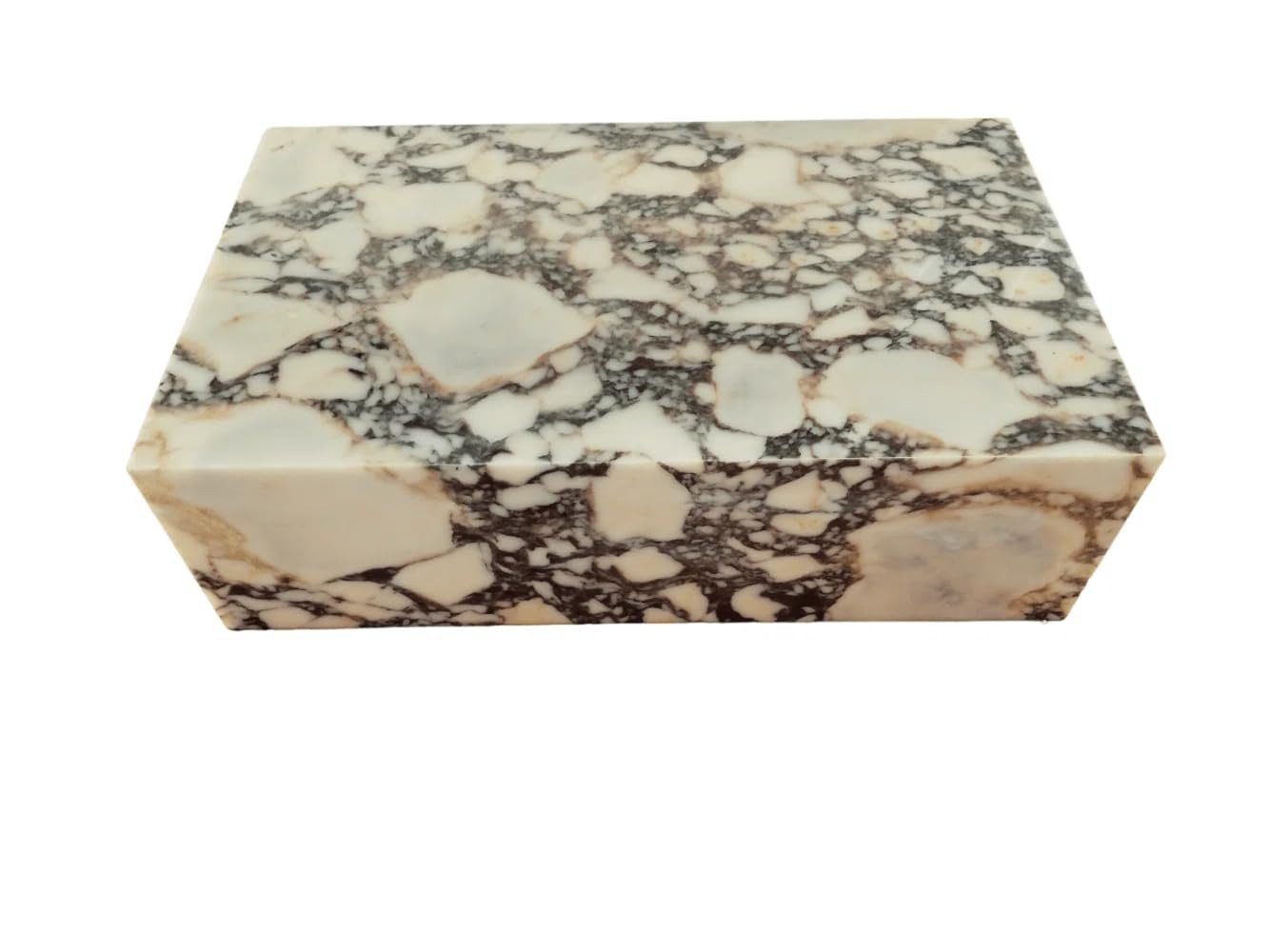 Genuine Marble Block Coffee Table - Calacatta Viola Marble | Amazon (US)