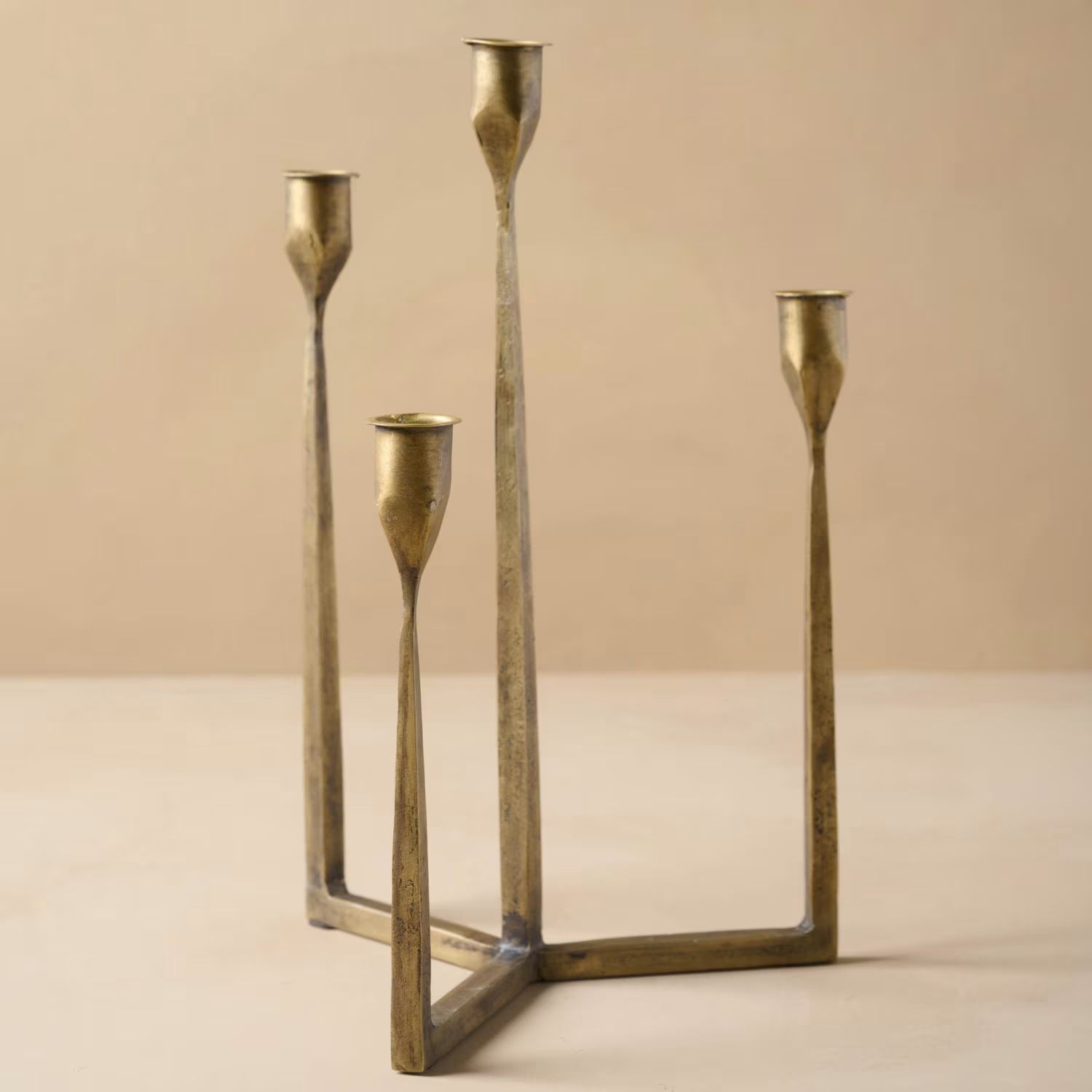 Antique Brass Gatecrest Multi Taper Holder | Magnolia