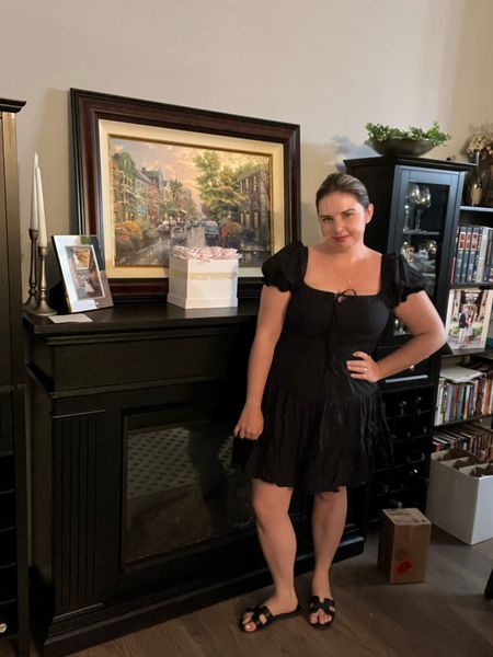 Casual midsize date night outfit 

Fall transition, black dress, little black dress, midsize, midsize outfit, easy outfit, puff sleeve dress 

#LTKmidsize #LTKstyletip #LTKunder100