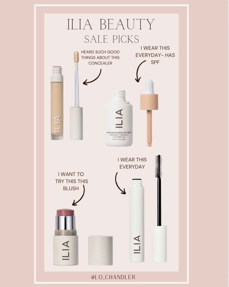 All of my favorites from the Ilia Beauty sale! Everything is 20% off and 25% off orders over $125!
I use this tinted moisturizer everyday and love that it has SPF and that everything is clean! 



Ilia clean beauty 
Sale alert
Ilia sale
 Clean makeup 

#LTKBeauty #LTKStyleTip #LTKSaleAlert