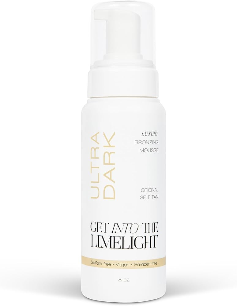 Ultra Dark Self Tanner, Sunless Tanning Mousse by Get Into The Limelight | Amazon (US)