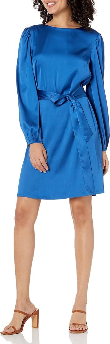 The Drop Women's Plus Size @Shopdandy Belted Silky Stretch Dress | Amazon (US)