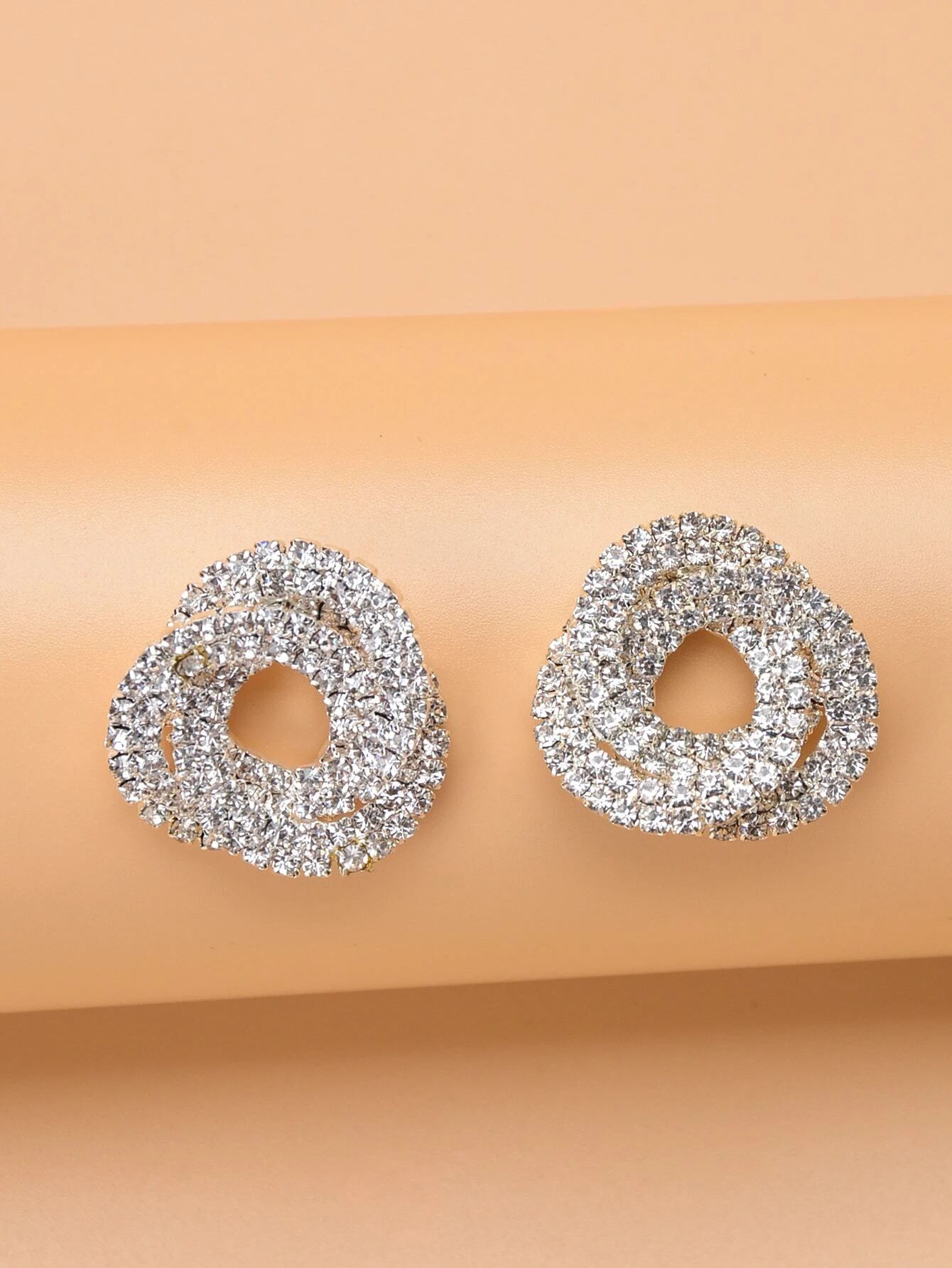 Rhinestone Decor Stud Earrings | SHEIN