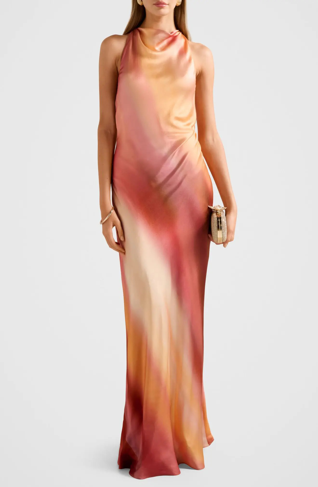 Andie Satin Open Back Maxi Dress (Women) | Nordstrom | Nordstrom