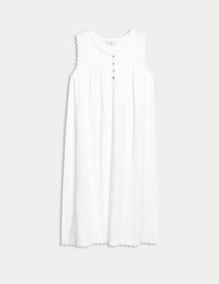 Cotton Embroidered Nightdress | Marks & Spencer (UK)