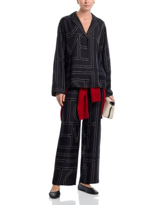 Monogram Flannel Pajama Top & Pants | Bloomingdale's (AU)