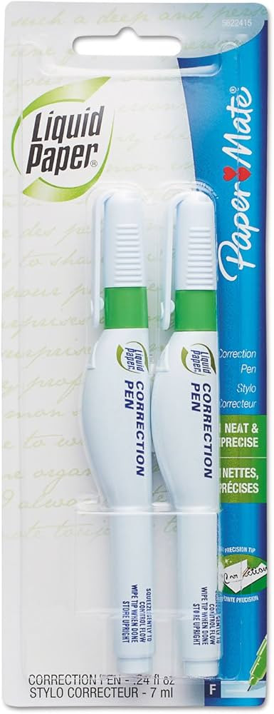 Liquid Paper 56224 Correction Pen, 7 ml, White, 2/Pack | Amazon (US)