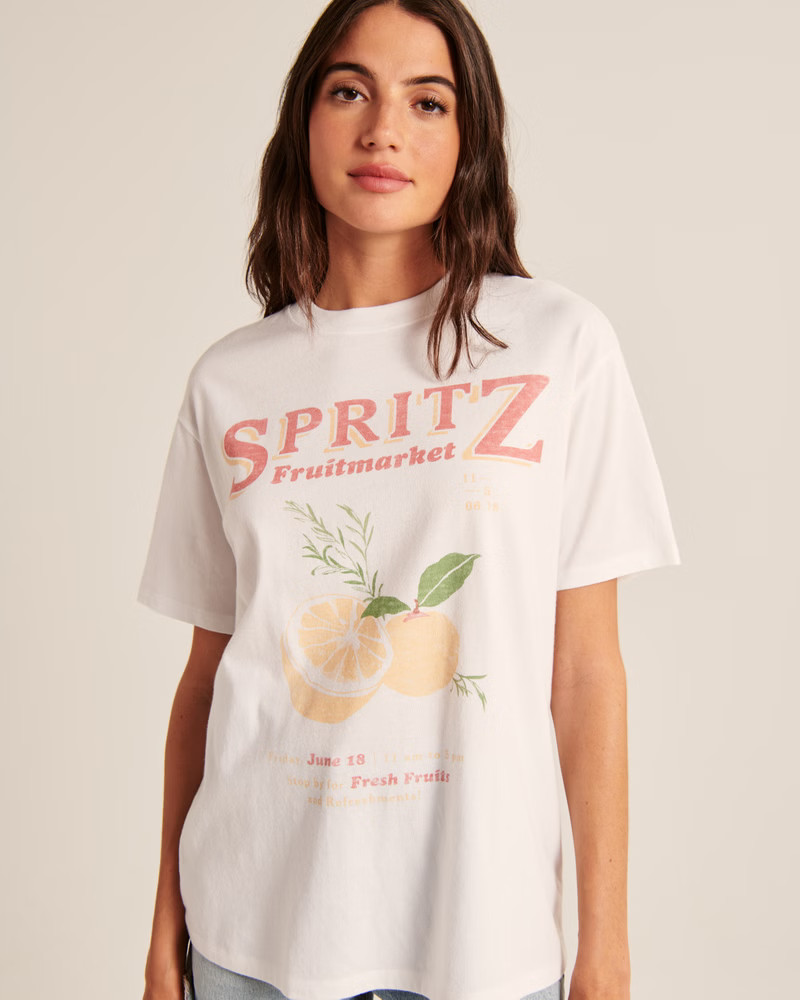 Oversized Boyfriend Graphic Tee | Abercrombie & Fitch (US)