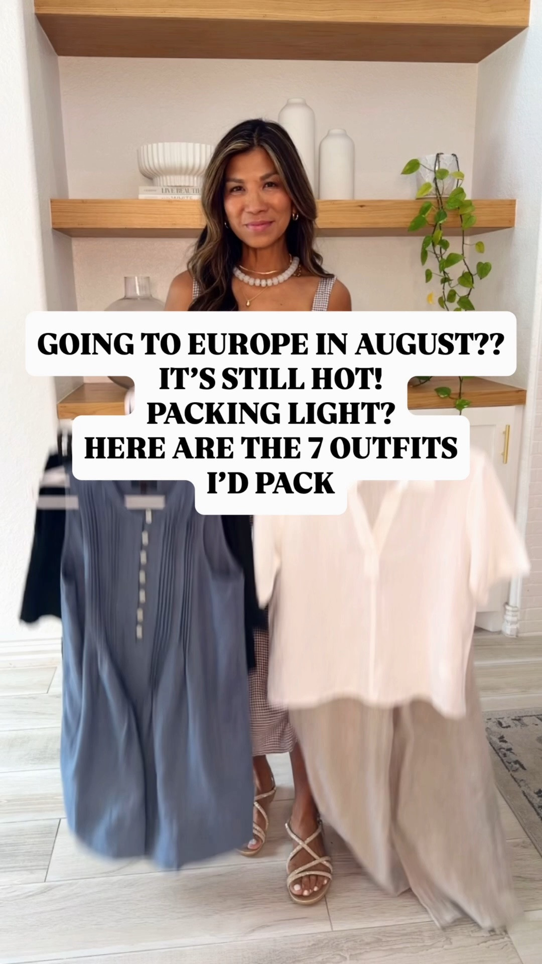 I’m 5’2” 118#ish for reference
Sandals size down- the comfiest sandals for sightseeing, theme parks, Europe. I wore them everyday while in Croatia. 
Both dresses in XS: for the plaid -size up if bigger chested.
All tank  tops, white collared shirt in XS tts.
White button down shirt in small. 
Both skorts in XS tts.
Linen pants in XS. 
Sweater in small.
Bag both colors in small: taupe and cognac. 
Also linking my other Quince favorites.
Summer outfits, Europe outfits, Italy outfits, linen outfits, over 50 style, midlife fashion, petite fashion,midlife women, affordable fashion, fashion over40

#LTKPetite #LTKOver40 #LTKmomlife

#LTKPetite #LTKOver40 #LTKTravel