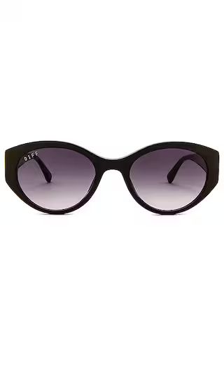 Linnea Sunglasses Truffle and Grey Gradient in Black | Revolve Clothing (Global)