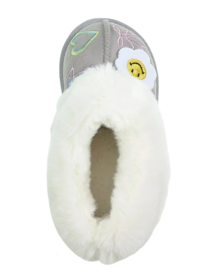 Wonder Nation Toddler Girls Slippers With Faux Fur Trim | Walmart (US)