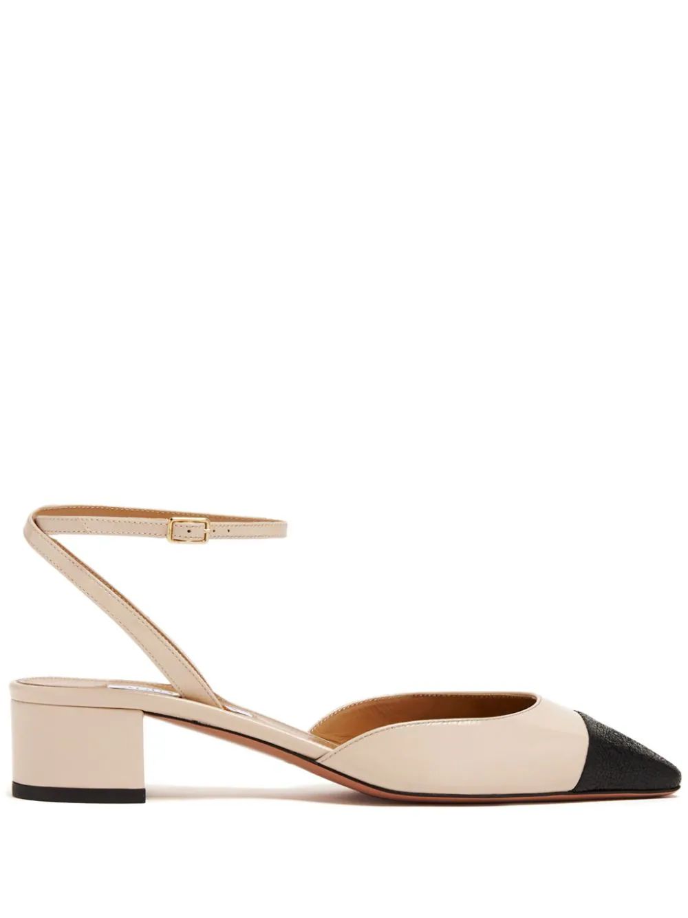 two-tone leather pumps | Farfetch Global