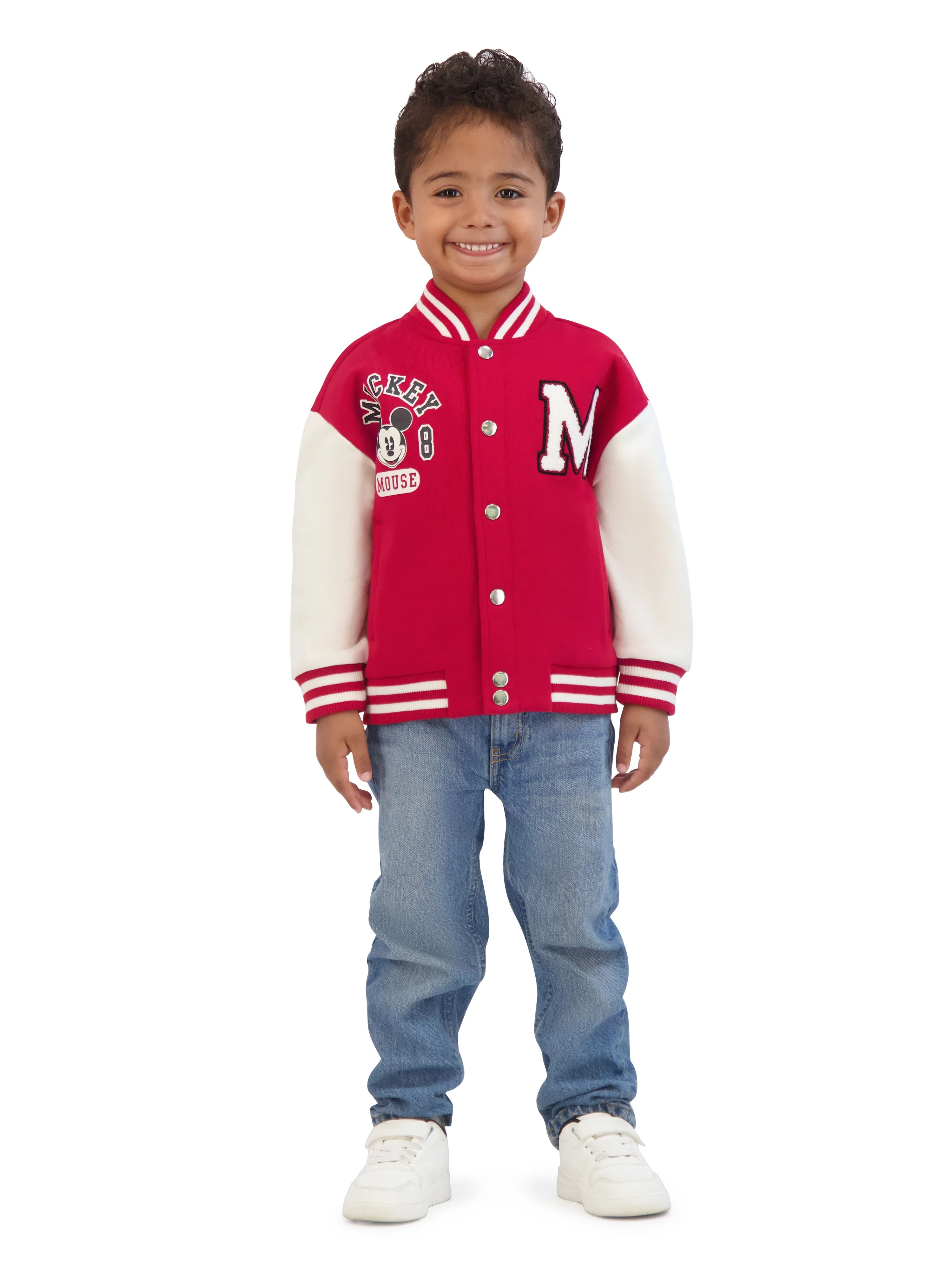 Mickey Mouse Toddler Boy Bomber Jacket, Sizes 12M-5T | Walmart (US)