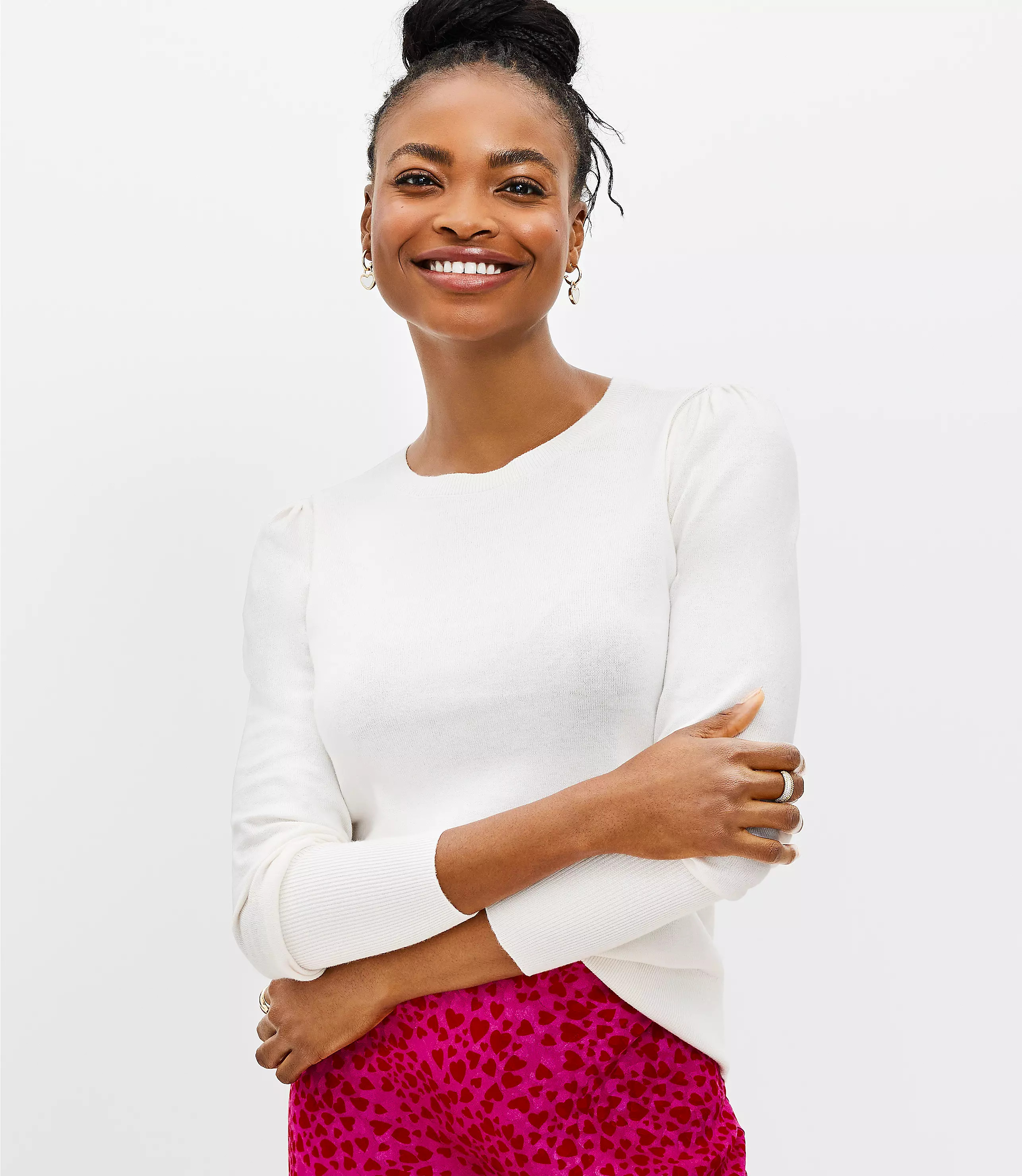 Puff Sleeve Sweater | LOFT