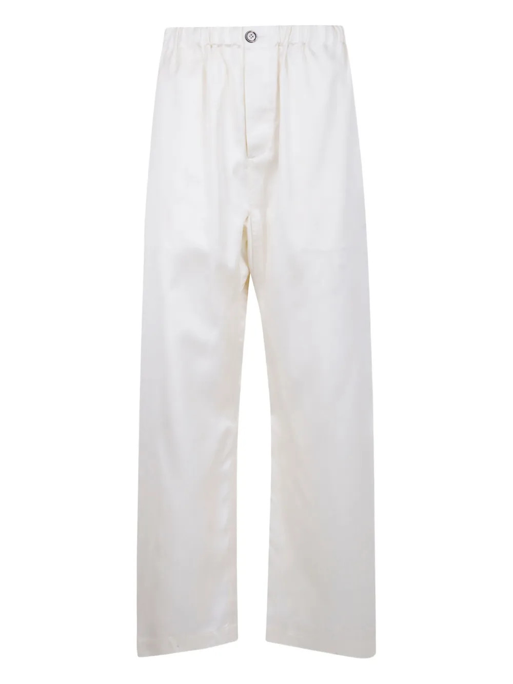 Sofie D'hoore elastic-waist Silk Trousers | White | FARFETCH UK | Farfetch Global