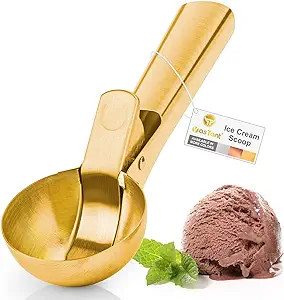YasTant Premium Large Ice Cream Scoop with Trigger Ice Cream Scooper Stainless Steel, Heavy Duty ... | Amazon (US)