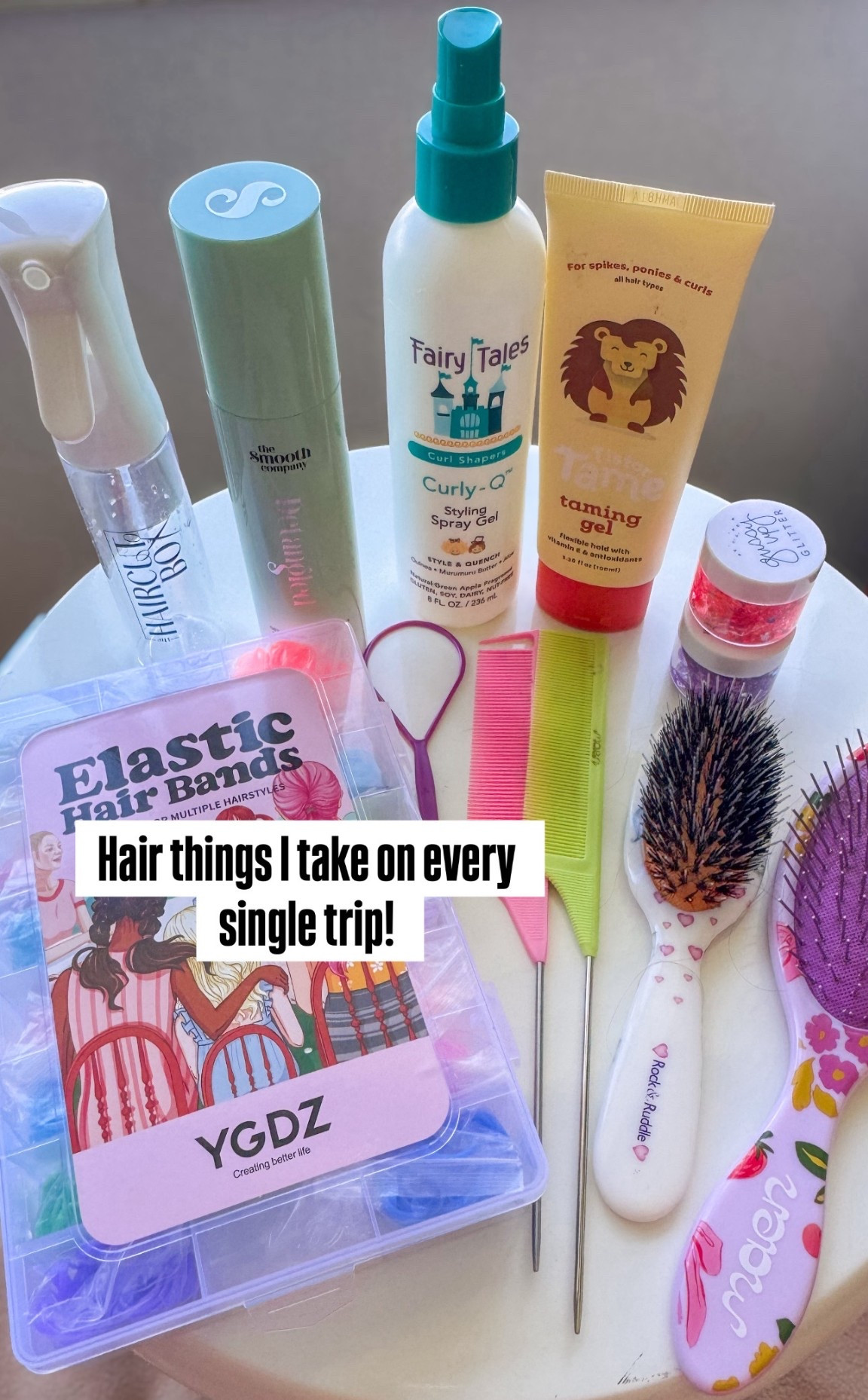 Hair things I take on every single trip! 