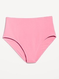 High-Waisted French-Cut Puckered Bikini Swim Bottoms | Old Navy (US)