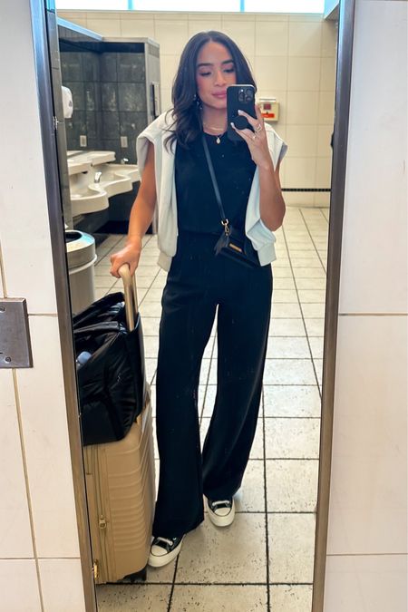 Travel outfit - code AFNENA to save on trousers (27 long), Small tee, 6 lululemon sweatshirt





Airport outfit

#LTKtravel #LTKstyletip #LTKunder100