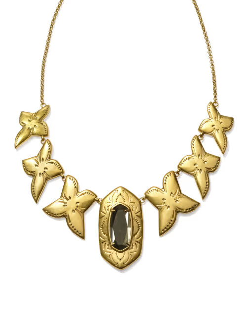 Keziah Vintage Gold Statement Necklace in Golden Obsidian | Kendra Scott