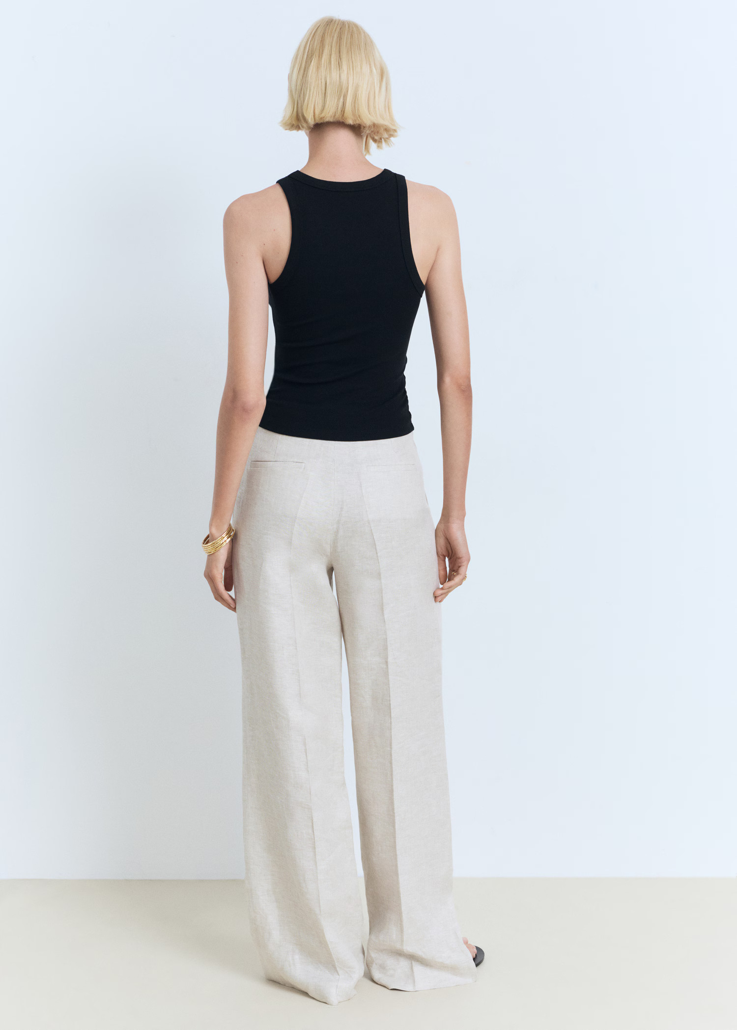 Ribbed cotton-blend top - Women | MANGO USA | Mango (US/MX/AU)