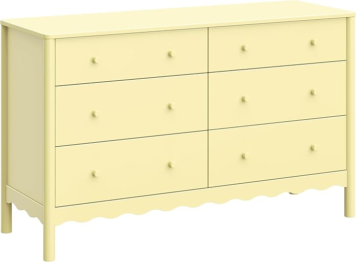 Babyletto Swell 6-Drawer Assembled Dresser in Pale Yellow, Greenguard Gold Certified | Amazon (US)