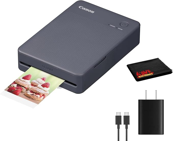 Canon SELPHY QX20 Wireless Compact Photo Printer (Dark Gray) | Prints on 2.1"x3.4" Card-Size and ... | Amazon (US)