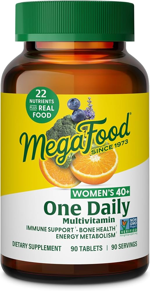 MegaFood Multivitamin for Women 40+ One Daily Womens Multivitamin - with Methylated B12, Methyl F... | Amazon (US)